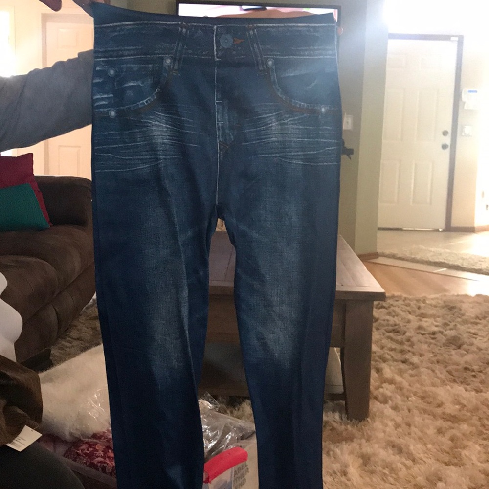 Leggings with pockets! Xl Jean look